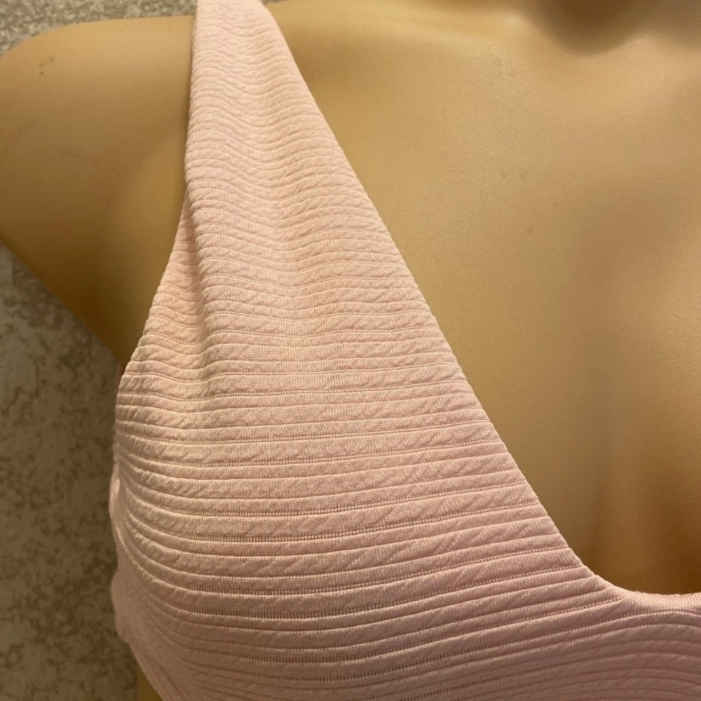 Cupshe Blush Pink Textured Bikini Top - Picture 5 of 12
